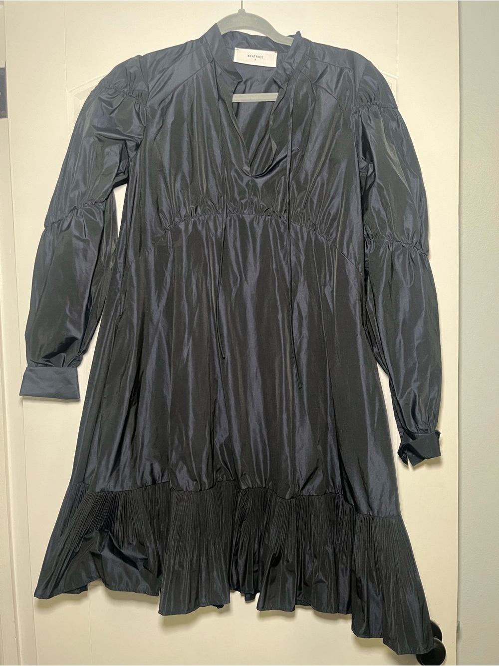 Beatrice .b Taffeta Pleated-Hem Mini Dress